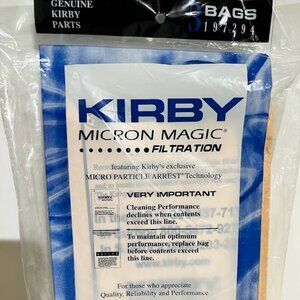 OEM 3 Pack. Kirby Micron Magic Filtration Vacuum Cleaner Bags 197294. G4, 5, 6